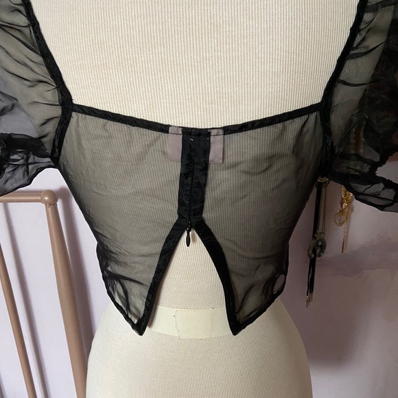 Showpo. Organza Crop Top - Picture 5 of 6